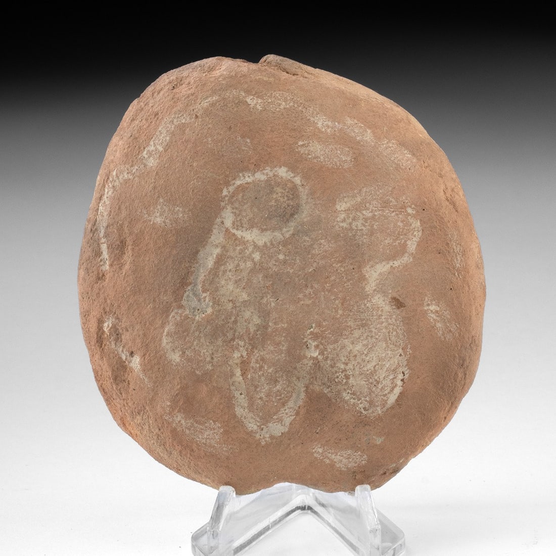 Chumash Carved Charm Stone - Two-Faced Effigy Totem (1 of 2)