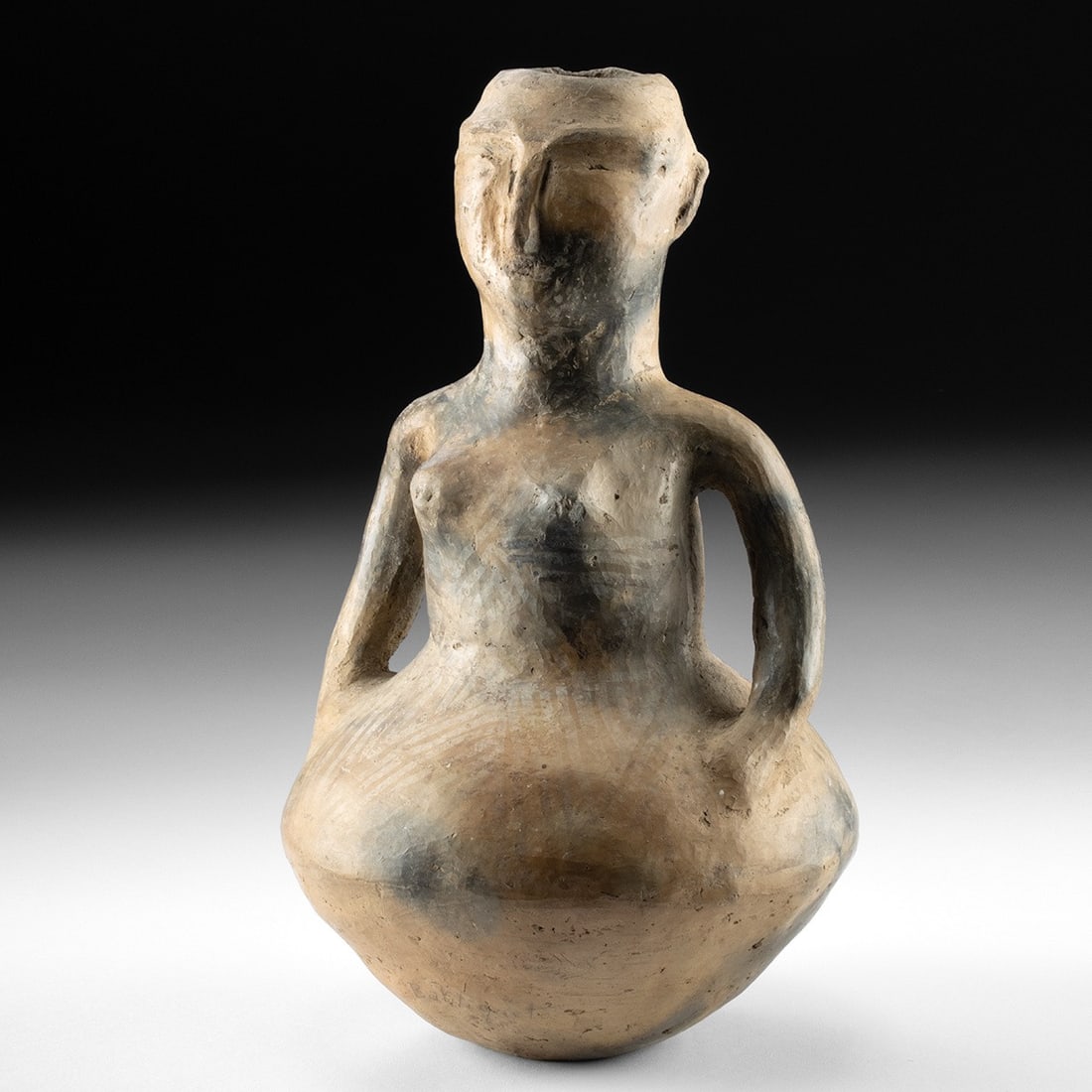 19th C. Piapoco / Guahibo Terracotta Figural Water Jar - Mucura (1 of 4)