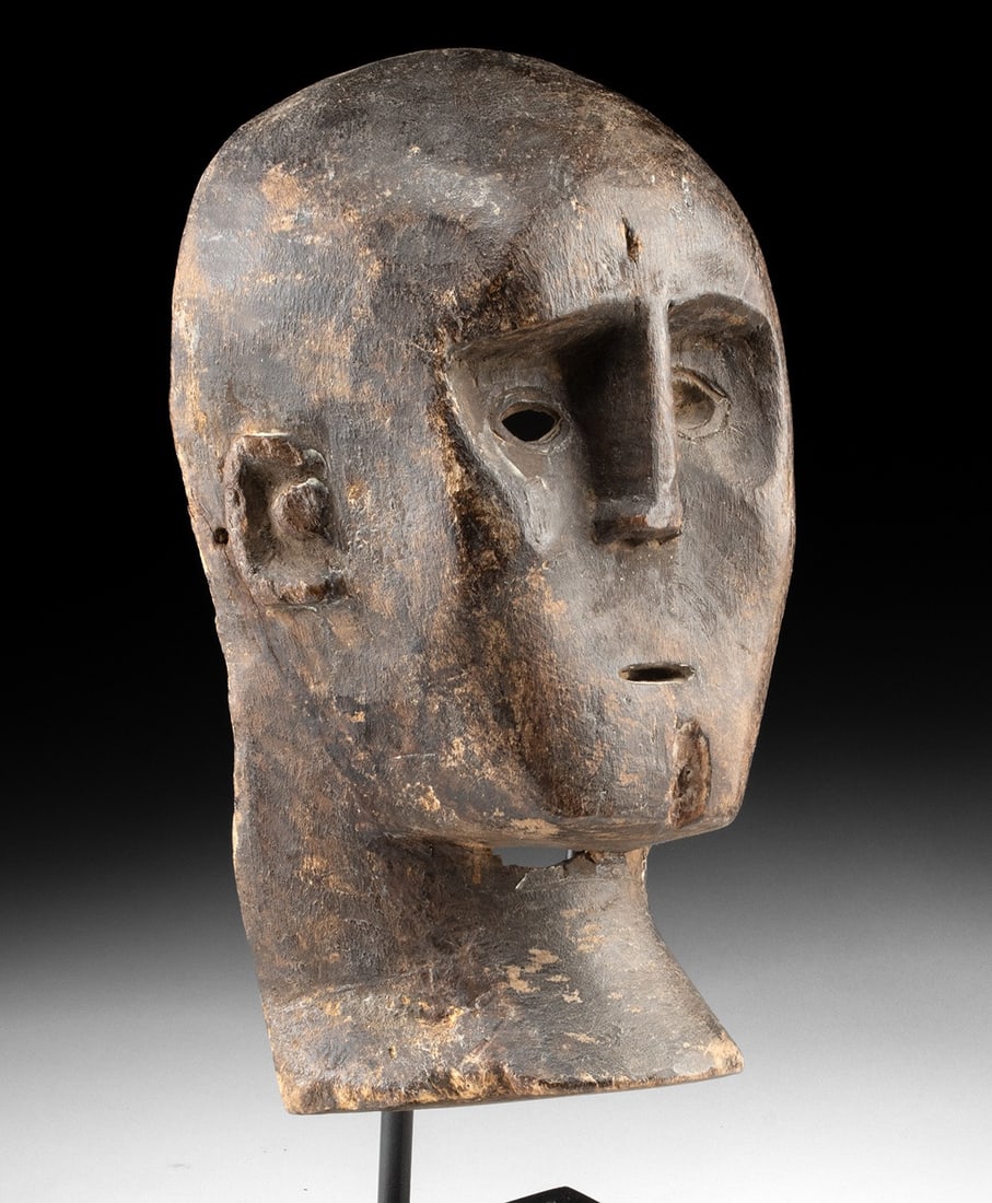 Borneo Dayak Wood Anthropomorphic Ritual Mask (1 of 3)