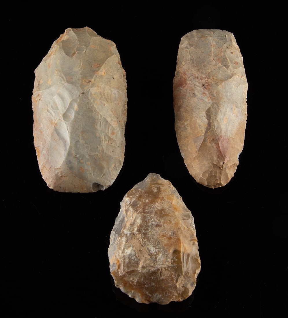 Three African Neolithic Stone Choppers (1 of 2)