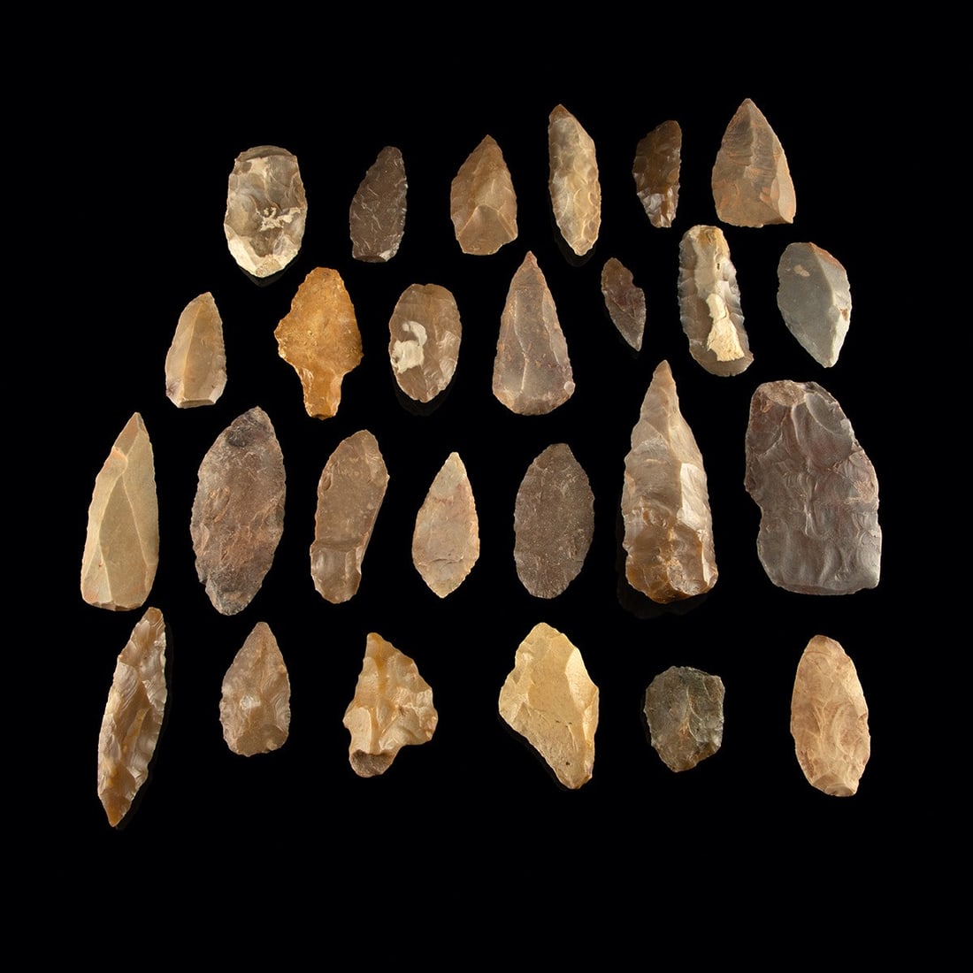 Saharan Aterian & Tilemsi Stone Point Group - Lot of 25 (1 of 1)
