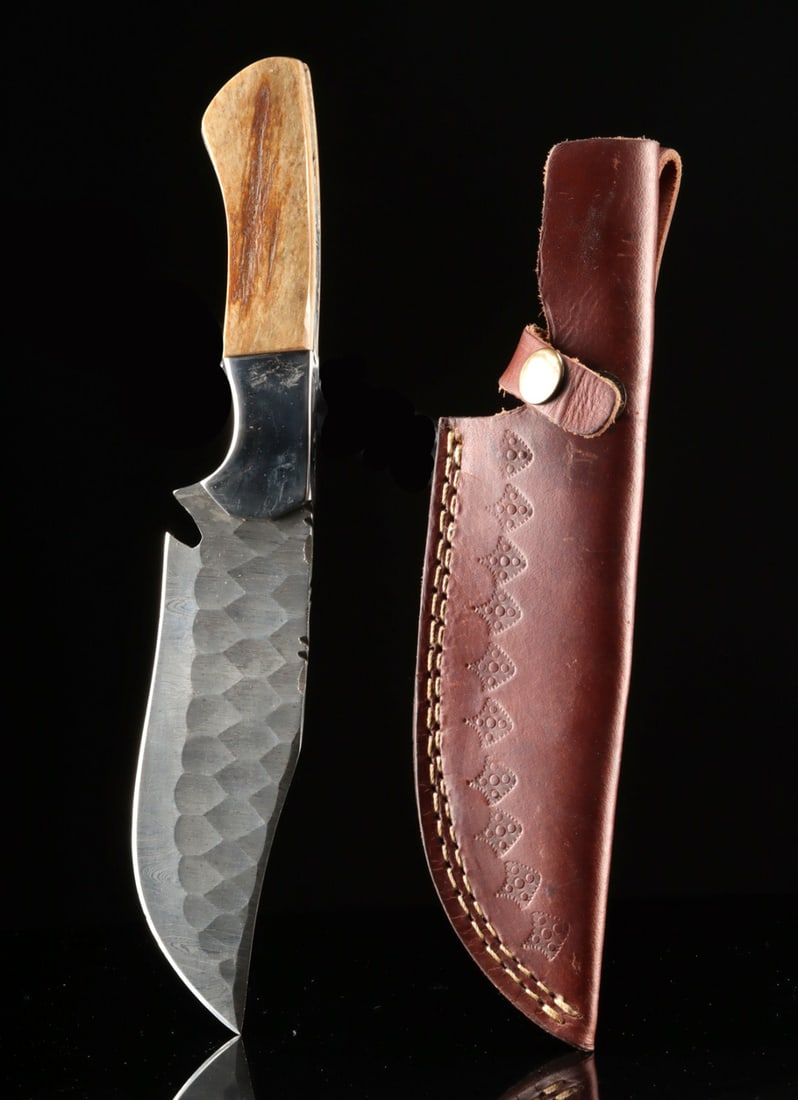 Handcrafted Knife with Mammoth Bone Handle (1 of 3)