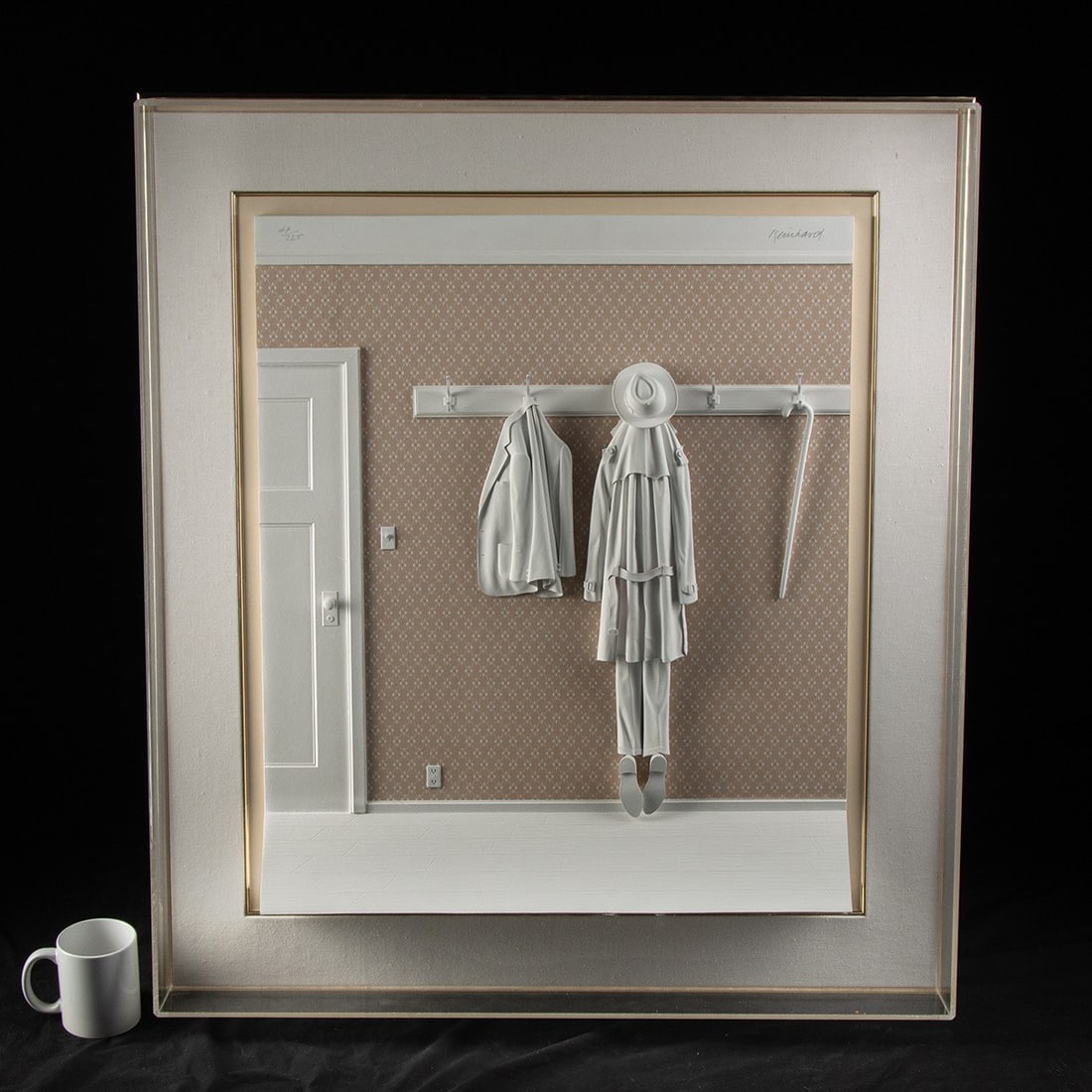Siegbert Reinhard Paper Sculpture "Hung-Up!?" (1 of 3)