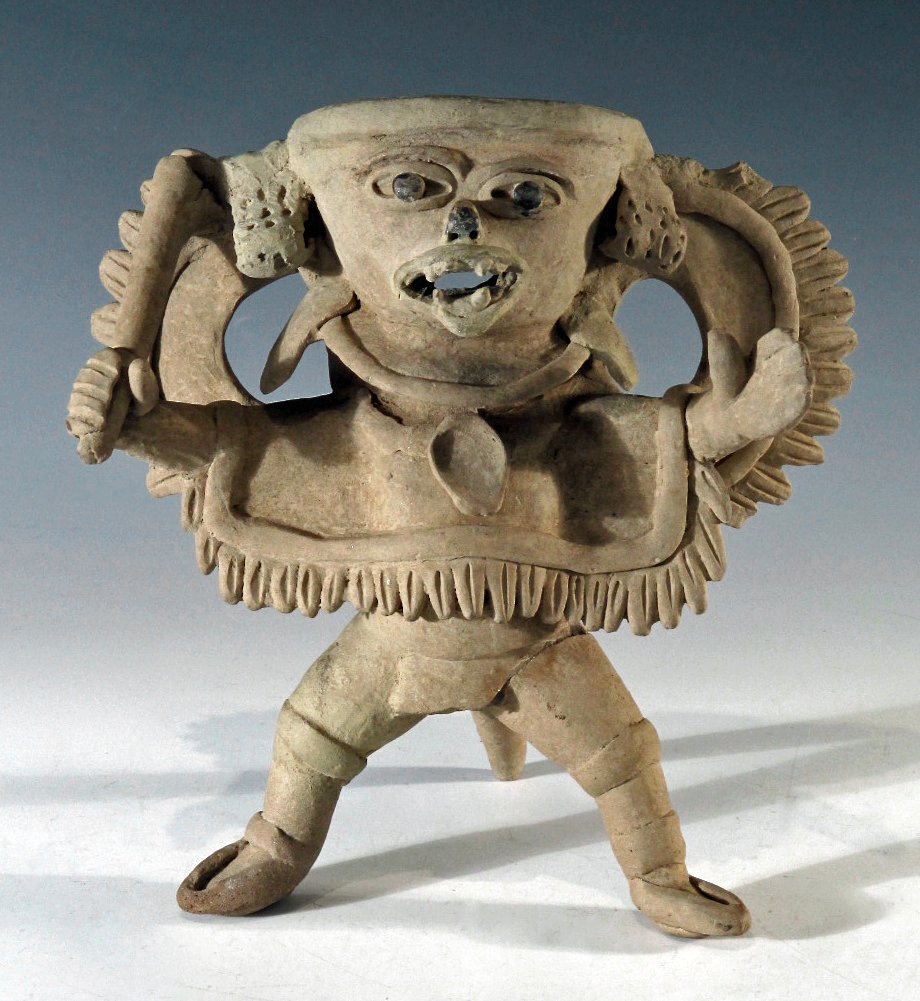 Pre-Columbian Veracruz Bat God: Pre-Columbian, Mexico, Vera Cruz, ca 600 to 900 CE. Artist and art historian Miguel Covarrubias described Classic Veracruz ceramics as "powerful and expressive, endowed with a charm and sensibility un