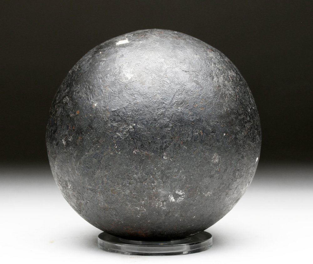 12 Pound Iron Civil War Cannonball from Fort Sumter: United States, Fort Sumter, Charleston, South Carolina, ca. 1861. On April 12, 1861 Confederates bombarded Union soldiers stationed at this union fort. It was the start to 4 years of civil war that le