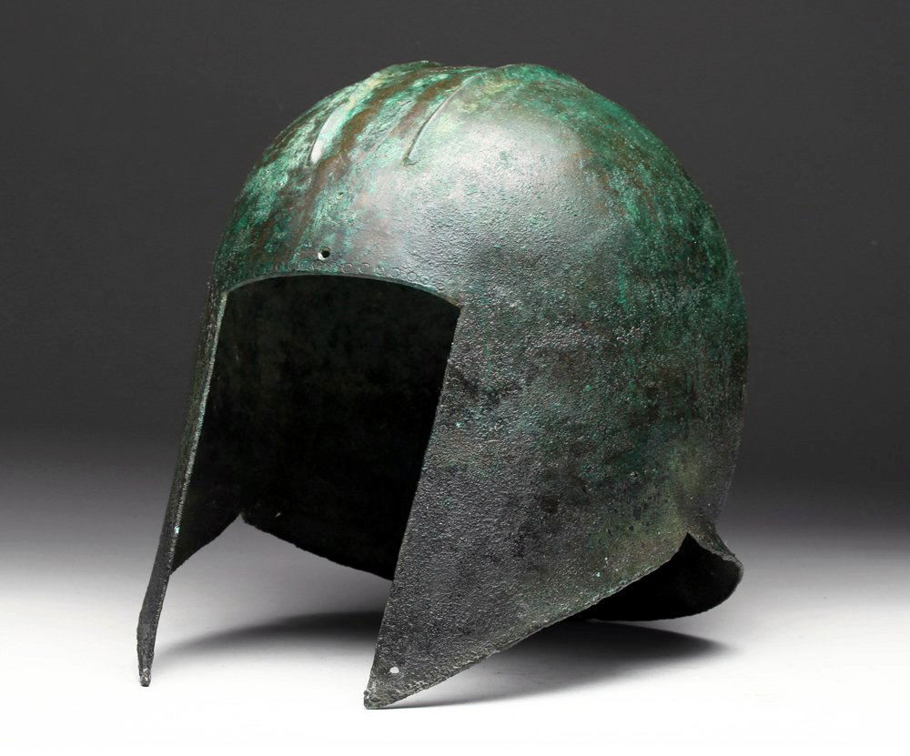 Greek Illyrian Bronze Helmet - Intact! (1 of 8)