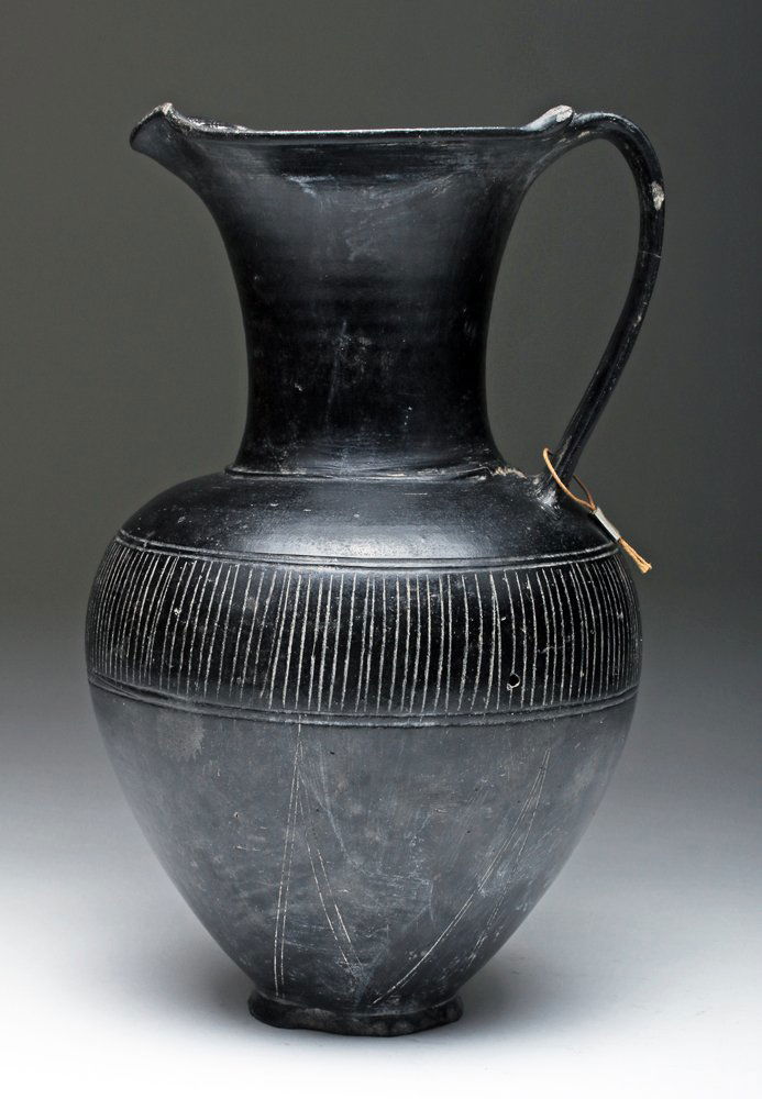 Etruscan Bucchero Oinochoe (1 of 6)