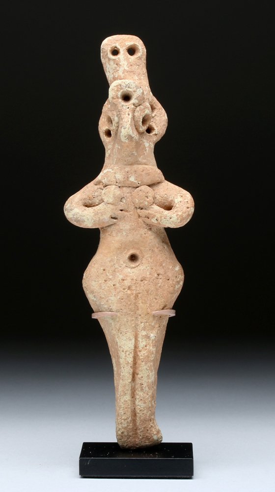 Syro-Hittite Ceramic Figurine - Hands to Breasts (1 of 5)