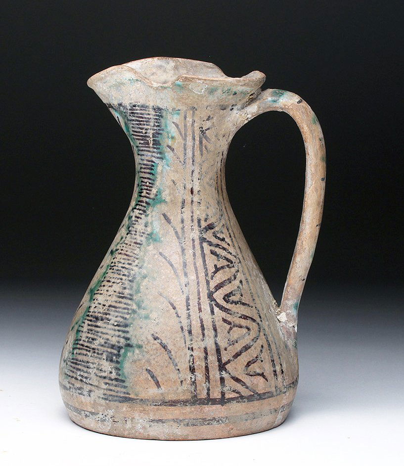 14th C. Italian Orvieto Renaissance Pitcher (1 of 4)