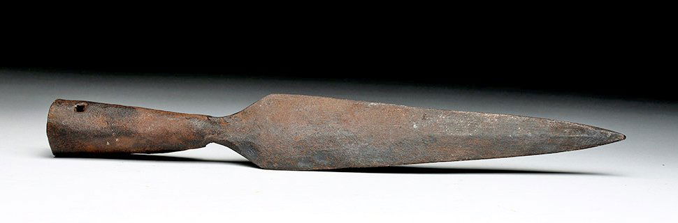 Revolutionary War Era Hand-Forged Iron Pike Head (1 of 4)