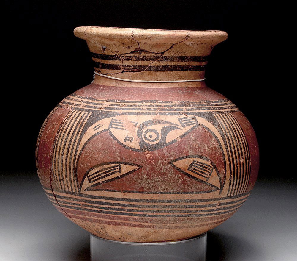 Panamanian Cocle Olla - Avian Motif (1 of 4)