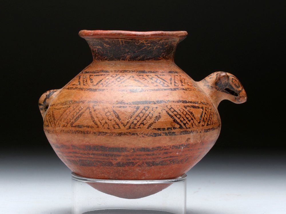 Panamanian Polychrome Ceramic Animal Effigy Jar (1 of 6)