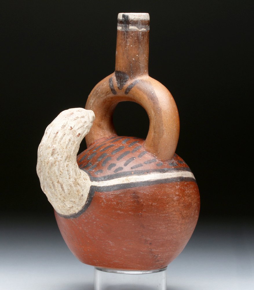 Inca Polychrome Gourd Stirrup Vessel, ex-Arte Primitivo (1 of 6)
