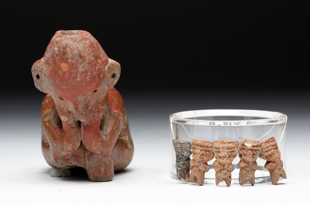 Jalisco Figure + 5 Miniature Figural Beads (1 of 7)