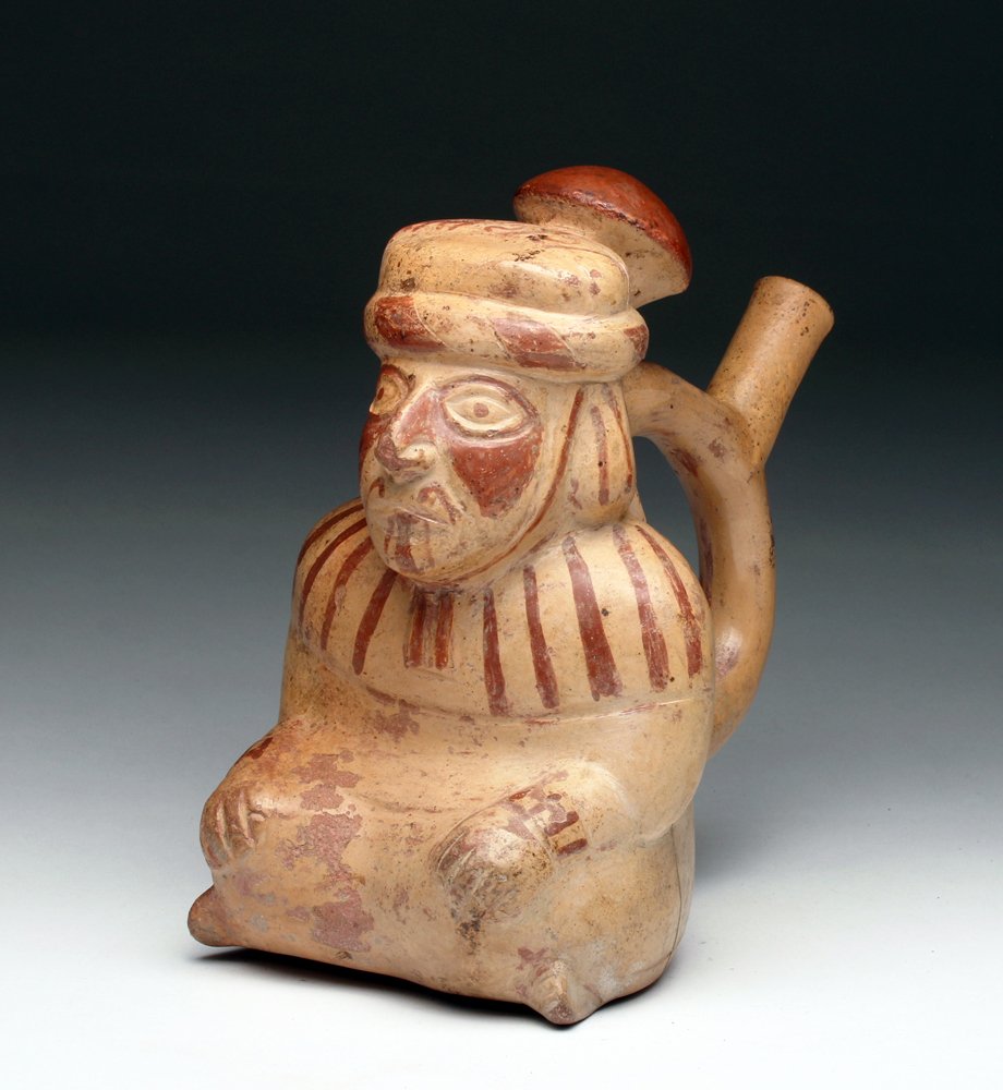 Moche Warrior Stirrup Vessel (1 of 4)