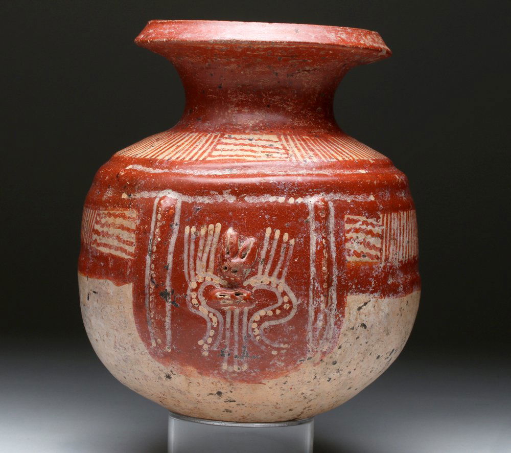 Mayan Pottery Olla with Rabbit Applique (1 of 6)