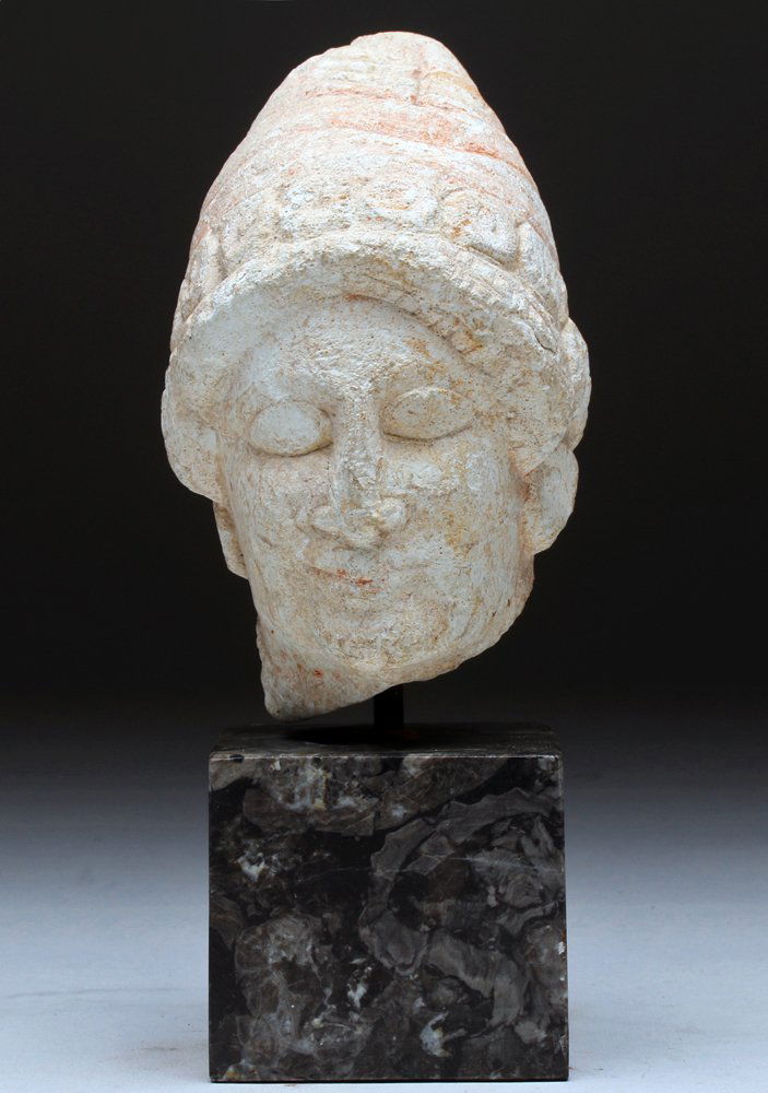 Cypriot Limestone Bust of Kore, ex-Sotheby's (1 of 6)