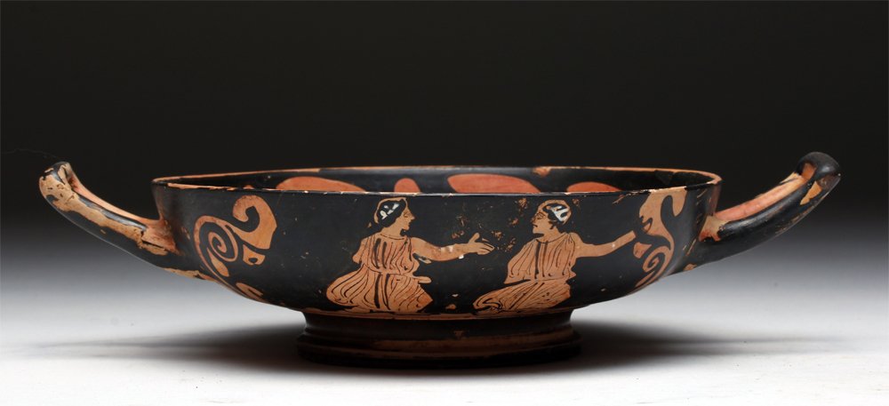 Greek Campanian Red-Figured Stemless Kylix (1 of 6)