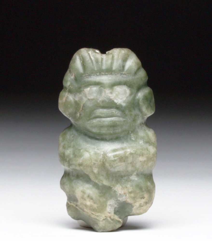 Fine Mayan Jade Seated Figure (1 of 4)