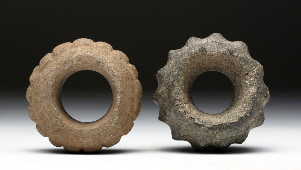 Pair Chavin Stone Mace Heads (1 of 4)