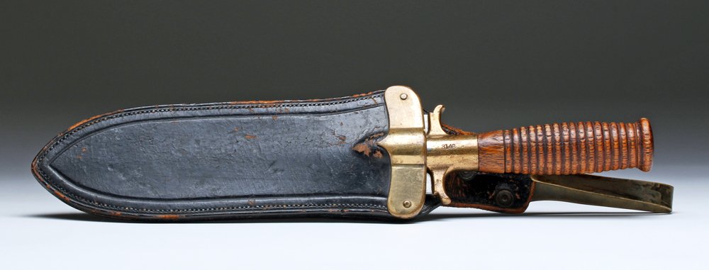 19th C. U.S. Army Trencher Knife, Inscribed Blade (1 of 10)