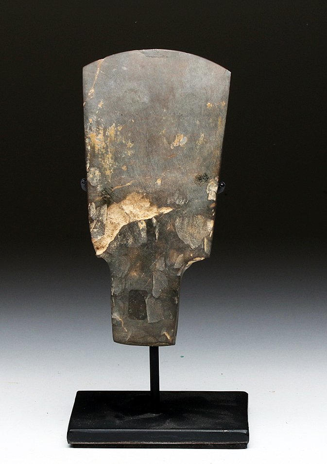 Neolithic Laotian Gray Stone Celt, ex-Historia (1 of 3)