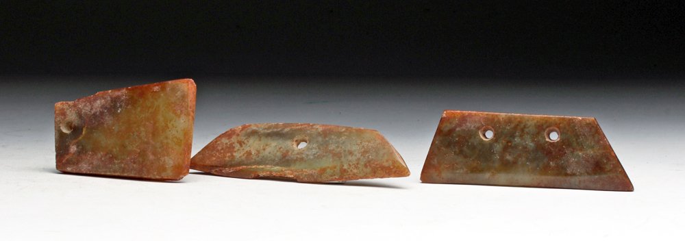 Lot of 3 Ancient Thai Jade Pendants, ex-Historia (1 of 3)