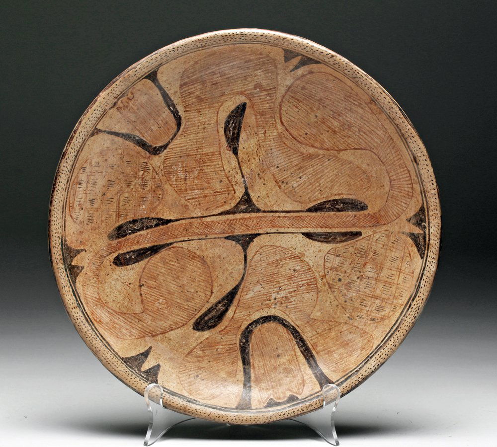 Huge Nayarit Decorated Polychrome Platter (1 of 3)
