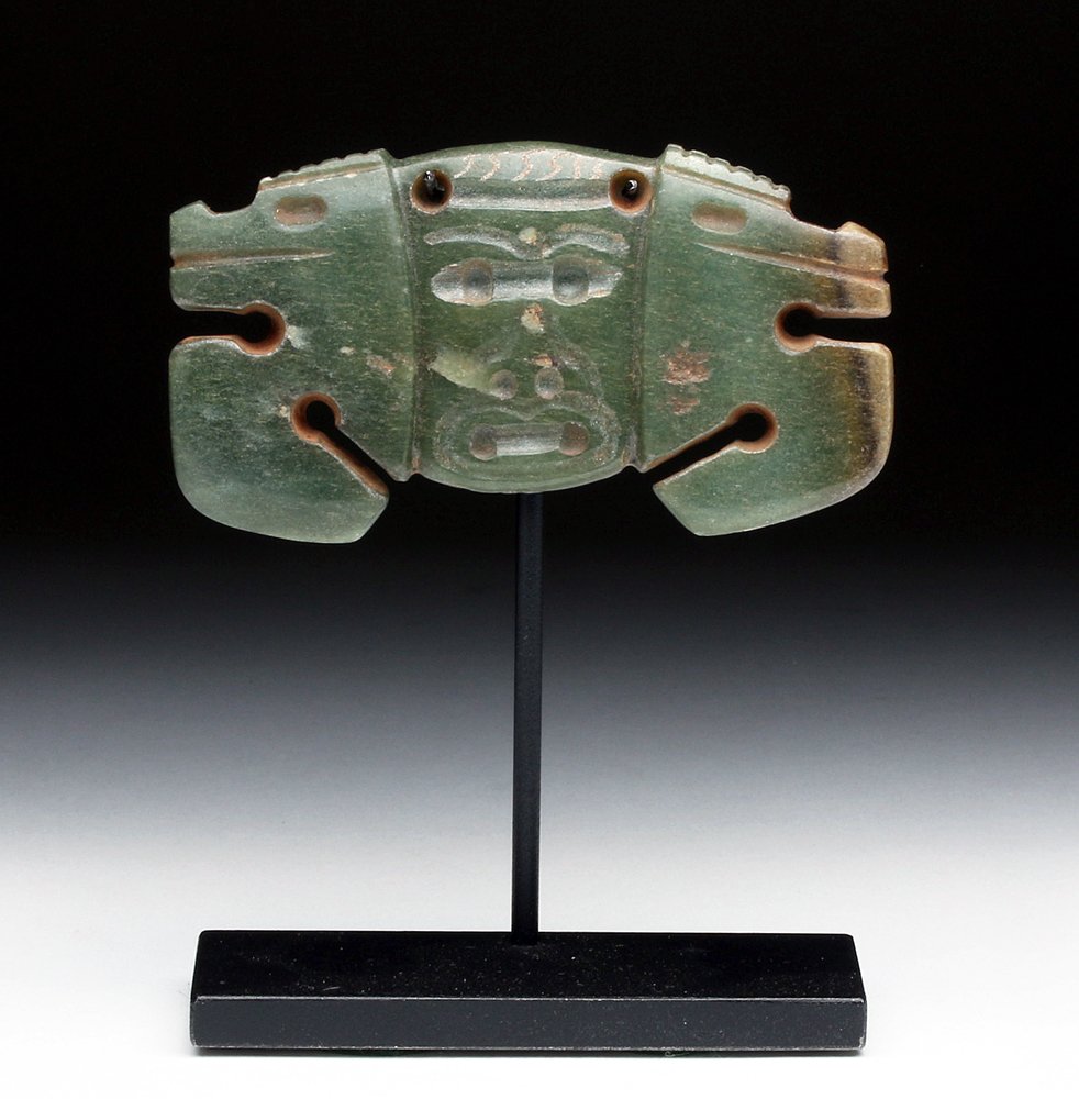 Superb Costa Rican Jade Pendant - Twin Crabs (1 of 3)