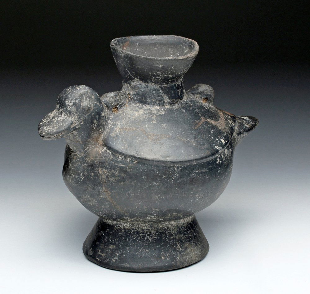 Late Sican Early Chimu Blackware Duck Vessel (1 of 4)