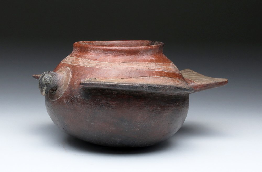 Pre-Columbian Brownware Bird Bowl (1 of 6)