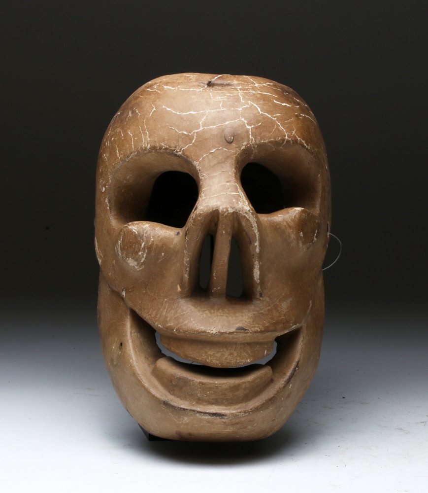 1950s Mexican Wood Mask, Day of the Dead (1 of 3)