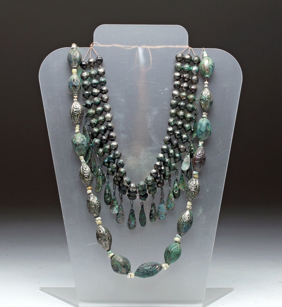 Greek Macedonian Silver Necklace and Choker (1 of 3)