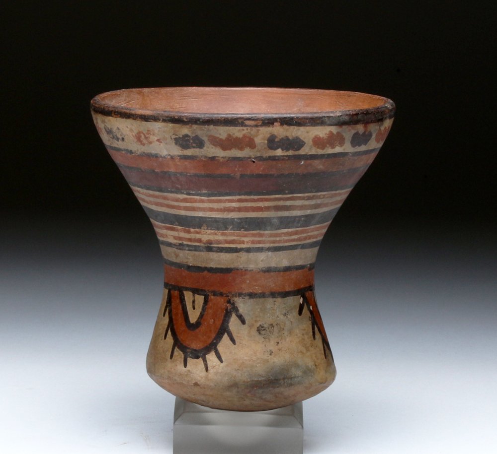 Bizarre Nazca Polychrome Kero (1 of 4)