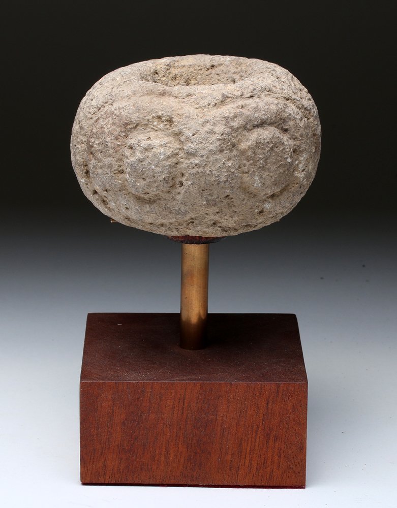 Large / Lethal Mayan Stone Mace Head - Owl (1 of 4)
