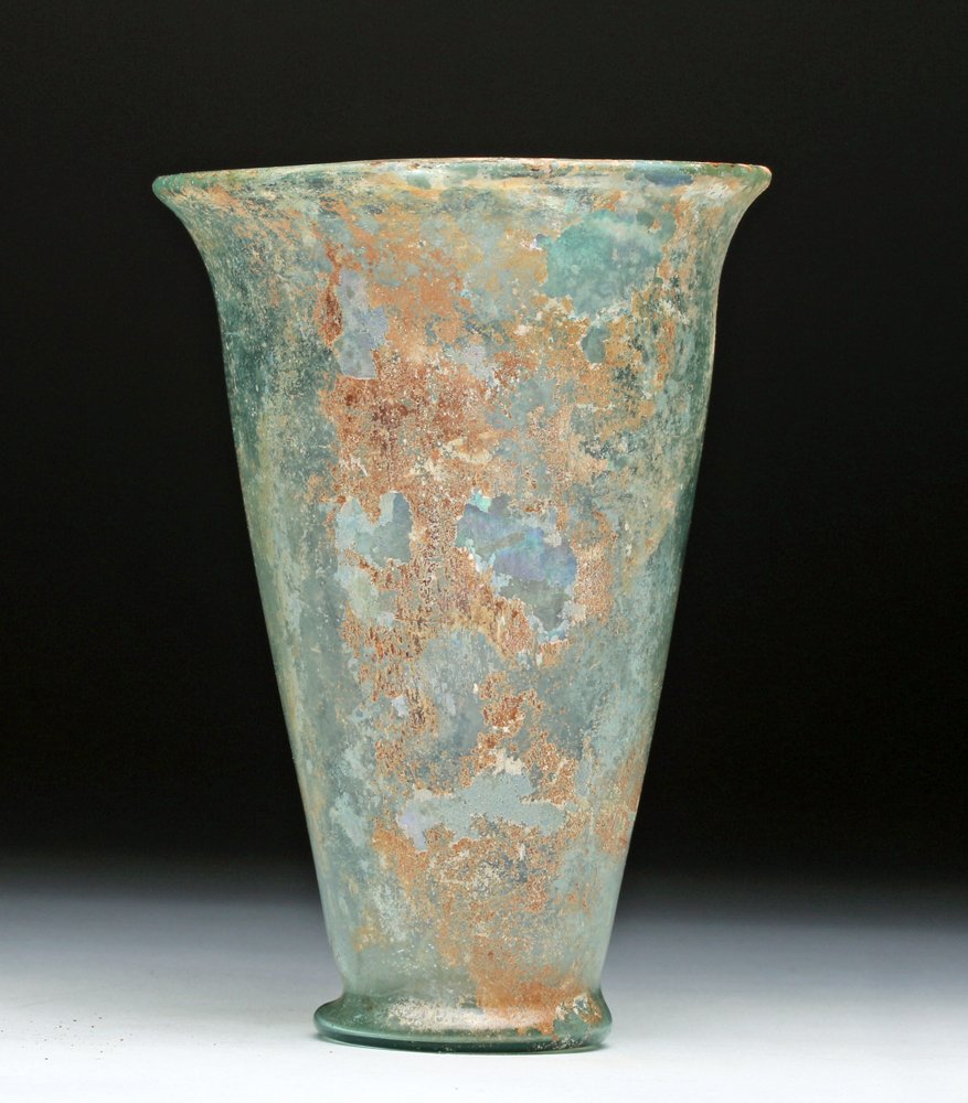 Roman Glass Footed Goblet (1 of 5)