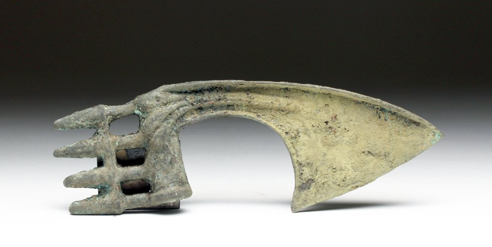 Luristan Bronze Axe Head - Butt Spikes (1 of 3)