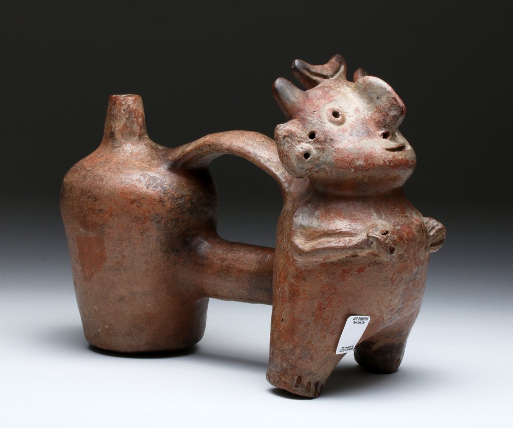 Vicus Whistling Bridge-Spout Vessel, Ex-Arte Primitivo (1 of 4)