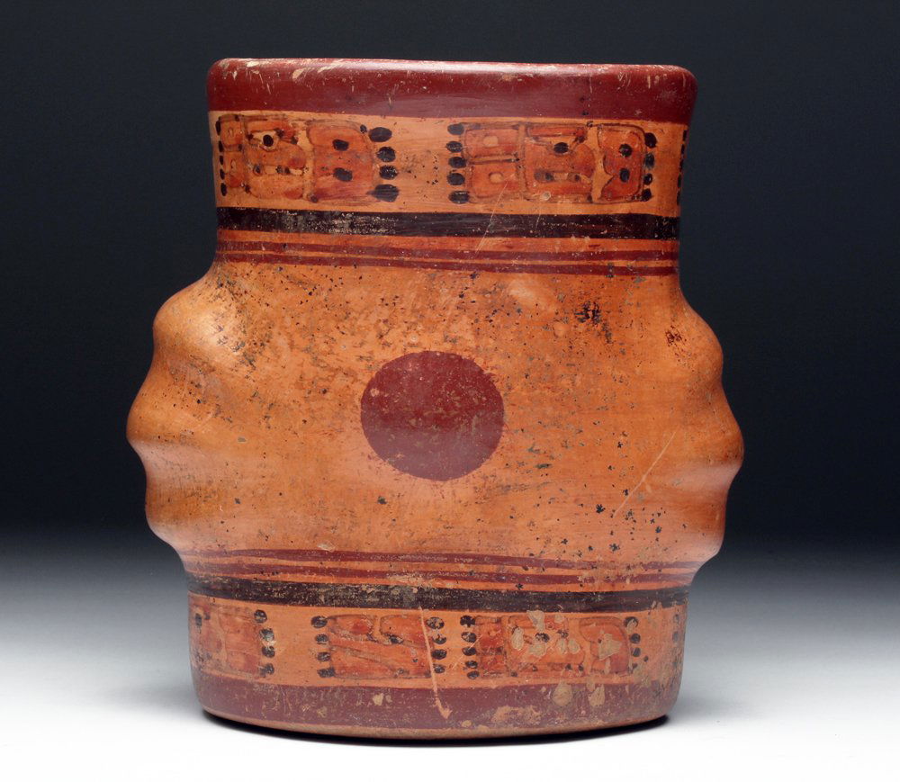 Mayan Ulua Valley Polychrome Cylinder (1 of 5)