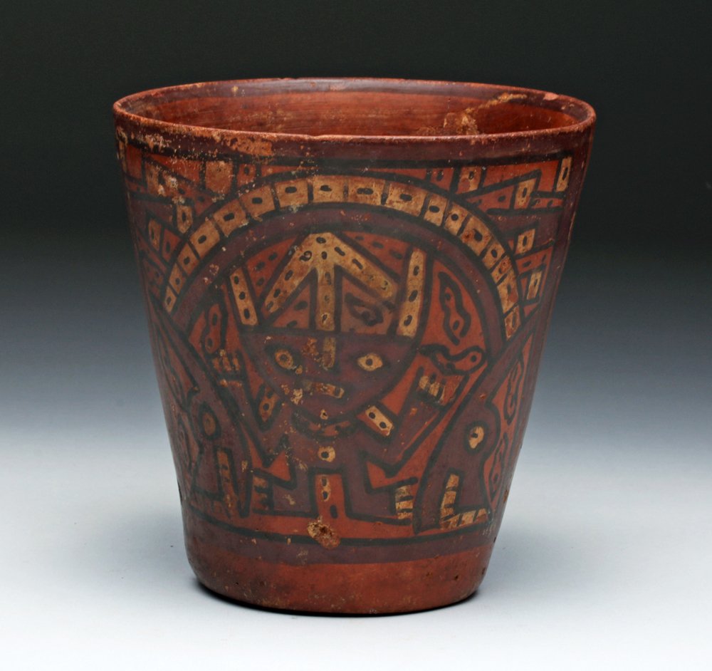 Wari / Huari Polychrome Kero, ex-Arte Primitivo (1 of 3)