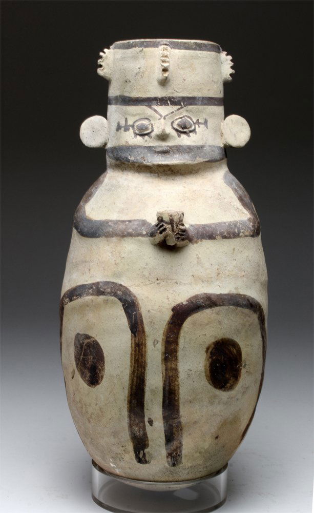 Large Chancay Bi-chrome Terracotta China Vessel (1 of 5)