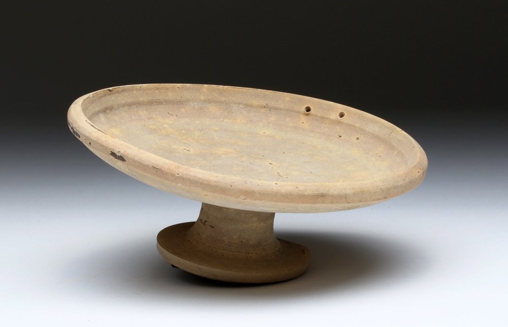 Greek Pottery Footed Dish (1 of 3)