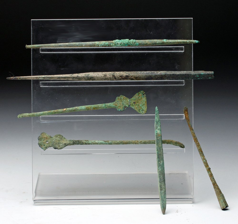 Lot of 6 Pre-Columbian Valdivian Bronze Tools (1 of 2)