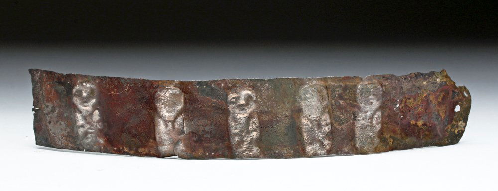 Chimu Silver Headband w/ 5 Human Figures (1 of 4)