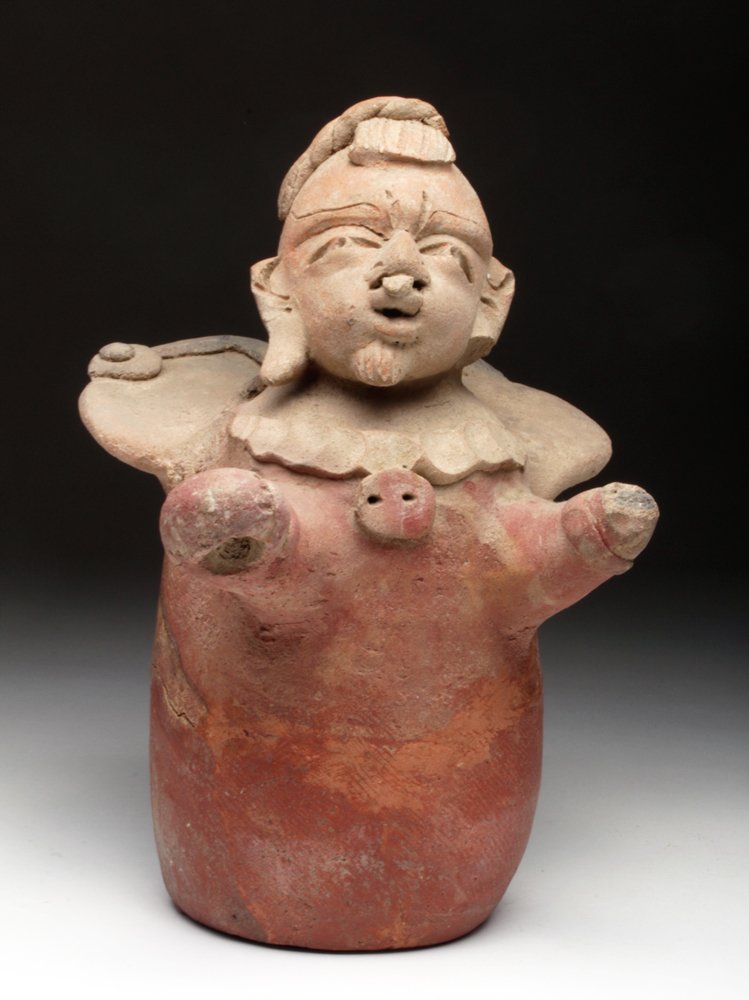 Vera Cruz Terracotta Incensario Lid w/ Shaman (1 of 5)