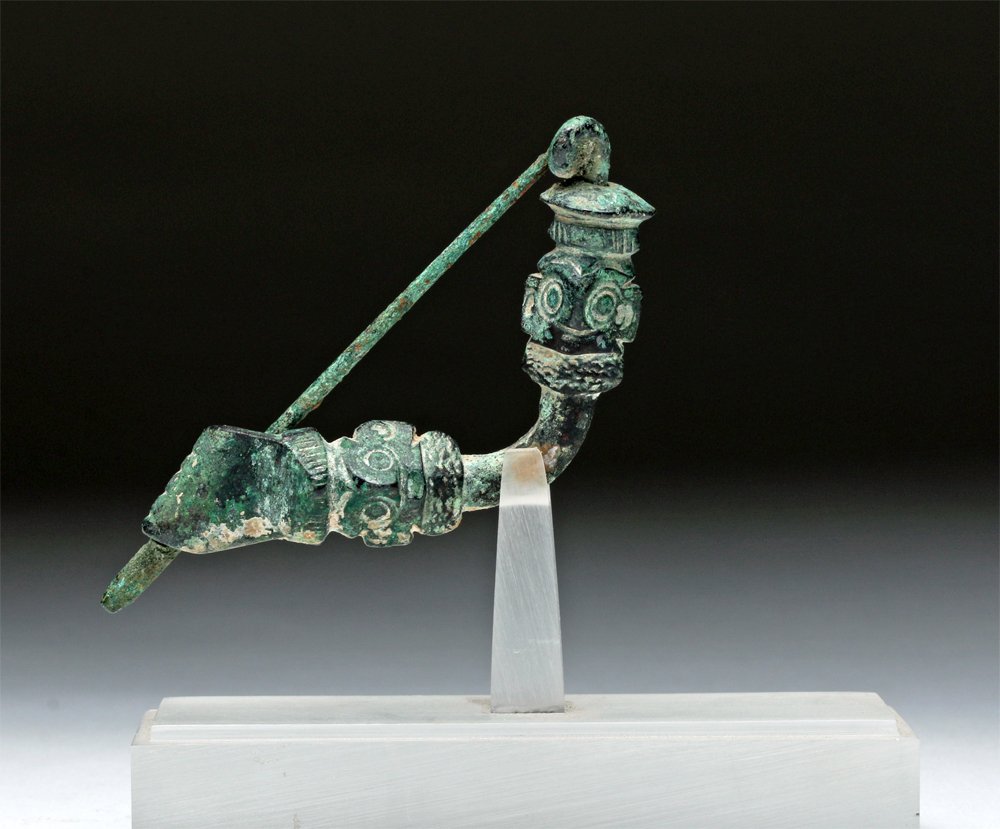 Luristan Double Head Bronze Fibula, ex-Anavian (1 of 4)