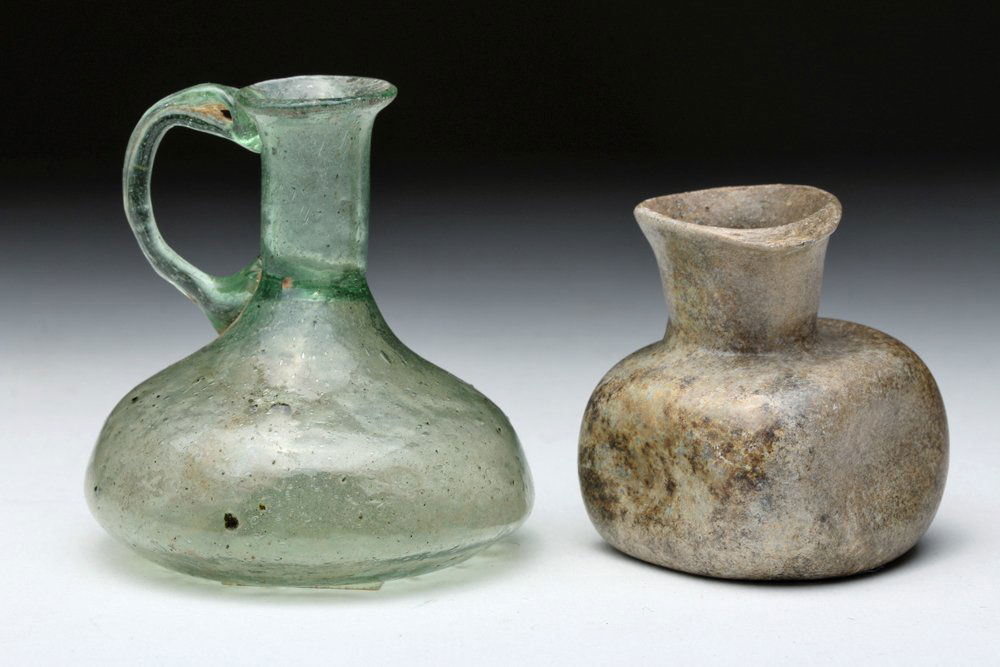 Two Roman Glass Vesselss, Ex-Arte Primitivo (1 of 4)