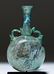 Iridescent Roman Glass Flask w/ Applied Handles - 2