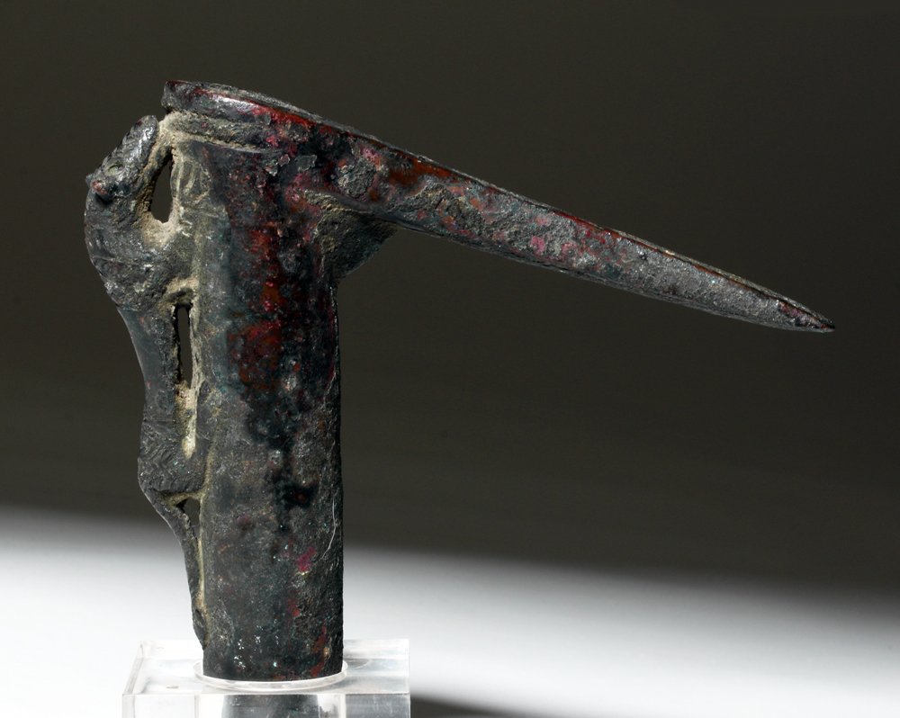 Luristan Bronze Axe w/ Animal Attachment, ex-Piscopo (1 of 4)