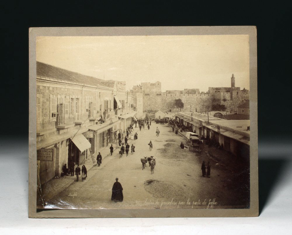 19th C. French Print "Entrée de Jerusalem" - F. Bonfils (1 of 2)